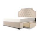 Republic Design House Aubrey Upholstered "Ever-Strong" Platform Bed with 2 Drawers Thumbnail - 1