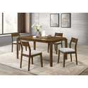 Coaster Almonte 5-piece 59-inch Rectangular Dining Set Dark Brown Thumbnail - 1