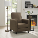 Landon Push Back Recliner Upholstered Club Chair by Naomi Home Thumbnail - 1