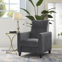 Landon Push Back Recliner Upholstered Club Chair by Naomi Home Thumbnail - 1