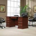 Sauder Executive Desk - Classic Cherry Finish | Heritage Hill Thumbnail - 1