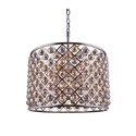 Polished Nickel 8-Light Chandelier Crystal Shade Thumbnail - 1
