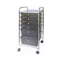 Advantus Drawer Rolling Cart - Smoke Gray Storage Organizer Thumbnail - 1