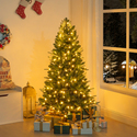 Naomi Home Pre-lit Christmas Tree - Traditional Artificial Christmas Tree - Thumbnail 1