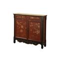 Red Oriental Console Table Storage Entryway Furniture - Linon Thumbnail - 1