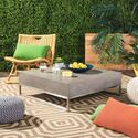 Eartha Modern Concrete Coffee Table Indoor-Outdoor - Thumbnail 2