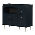 South Shore Navy Blue Changing Table with Drawers - Dylane Thumbnail - 1