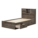 South Shore Storage Bed with Bookcase Headboard Thumbnail - 1