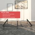 Hollywood Bed Frames Adjustable Bed Frame - Steel Platform Bed with Headboard Brackets - Thumbnail 5