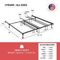 Hollywood Bed Frames Adjustable Bed Frame - Steel Platform Bed with Headboard Brackets - Thumbnail 6