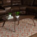 Baxton Studio Scarlette Mid-Century Modern Walnut Finished Coffee Table Thumbnail - 1