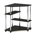 Furinno Turn-N-Tube Space Saving Corner Desk with Shelves Thumbnail - 1
