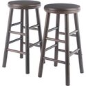 Winsome Shelby 2-Pc Swivel Seat Counter Stool Set, Oyster Gray Thumbnail - 1