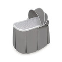 Badger Basket Rocking Doll Bassinet - Gray & White - Oval Design Thumbnail - 1