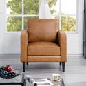 Genuine Leather Accent Chair by Marisa from Naomi Home Thumbnail - 1
