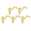 Design House 181990 Standard Handrail Bracket Polished Brass 5-Pack Thumbnail - 1