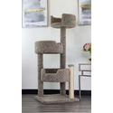 Image showcasing New Cat Condos Real Wood and Carpeted Tree