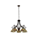 Chloe Lighting Chloe Lighting Empress Dragonfly Tiffany-Style Dark Bronze 5 Light Large Chandelier 27" Wide - Thumbnail 4