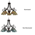 Chloe Lighting Chloe Lighting Empress Dragonfly Tiffany-Style Dark Bronze 5 Light Large Chandelier 27" Wide - Thumbnail 5