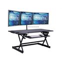 Rocelco Inc. Adjustable Standing Desk Converter with Dual Monitor Mount - Thumbnail 2