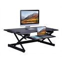 Rocelco Inc. Adjustable Standing Desk Converter with Dual Monitor Mount - Thumbnail 3