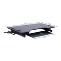 Rocelco Inc. Adjustable Standing Desk Converter with Dual Monitor Mount - Thumbnail 6