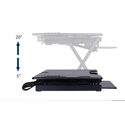 Rocelco Inc. Adjustable Standing Desk Converter with Dual Monitor Mount - Thumbnail 7
