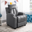 Sally Deluxe Kids Recliner, Kids Recliner Chair with Cup Holder by Naomi Home Thumbnail - 1