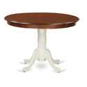 Round Dining Table 42 diameter, Wooden Top and Pedestal Base - East West Furniture - Thumbnail 2
