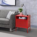 Picket House Red Nightstand with USB Port - Gemma Accent Table - Thumbnail 5
