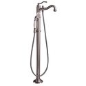 Freestanding Tub Filler Polished Nickel Ceramic Disc Operation - Barclay Products - Thumbnail 2