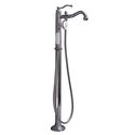 Freestanding Tub Filler Polished Nickel Ceramic Disc Operation - Barclay Products - Thumbnail 3