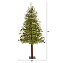 Nearly Natural 6ft. Wyoming Alpine Artificial Christmas Tree with 150 Clear (Multifunction) LED Lights and Pine Cones on Trunk - Thumbnail 2