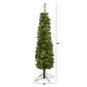 Nearly Natural 5ft. Green Pencil Artificial Christmas Tree with 100 Clear (Multifunction) LED Lights and 198 Bendable Branches - Thumbnail 2