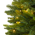Nearly Natural 6ft. Sun Valley Fir Artificial Christmas Tree with 300 Clear LED Lights - Thumbnail 3