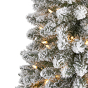 Nearly Natural 6ft. Flocked Pencil Artificial Christmas Tree with 300 Clear Lights and 438 Bendable Branches - Thumbnail 3