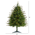 Nearly Natural 3ft. New England Pine Artificial Christmas Tree with 50 Clear Lights and 117 Bendable Branches - Thumbnail 2
