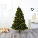 6.5ft North Carolina Pine Artificial Christmas Tree with LED Lights - Thumbnail 5