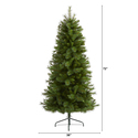 Nearly Natural 6ft. Slim West Virginia Mountain Pine Artificial Christmas Tree with 629 Bendable Branches - Thumbnail 2