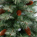 Snowed French Alps Mountain Pine Artificial Christmas Tree - Thumbnail 3