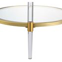 Convenience Concepts Royal Crest 2 Tier Acrylic Glass End Table, Rose Gold/Glass - Thumbnail 5