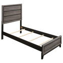 Coaster Watson Panel Bed Grey Oak and Black Thumbnail - 1