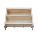 International Concepts Shaker Bookcase - Solid Wood Storage & Display - Thumbnail 6