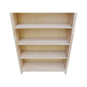 International Concepts 72" Shaker Bookcase - Solid Wood Furniture - Thumbnail 5