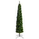 Nearly Natural 8ft. Green Pencil Artificial Christmas Tree with 200 Clear (Multifunction) LED Lights and 402 Bendable Branches - Thumbnail 3