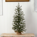 Nearly Natural 3ft. Artificial Christmas Tree with 50 Clear LED Lights Set in a Burlap Base - Thumbnail 8