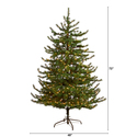 Nearly Natural 6ft. Vancouver Mountain Pine Artificial Christmas Tree with 350 Clear Lights and 1332 Bendable Branches - Thumbnail 2