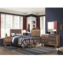 Rustic Pine Twin Bedroom Set - Sidney Collection - Coaster Thumbnail - 1