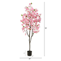 Nearly Natural 6ft. Cherry Blossom Artificial Tree - Thumbnail 2