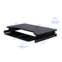 Standing Desk Converter Adjustable Height with Keyboard Tray and Anti Fatigue Mat - Thumbnail 4